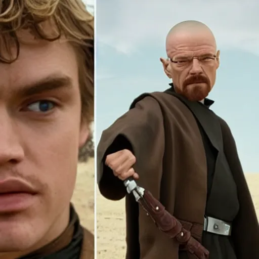 Prompt: Anakin Skywalker as Walter White