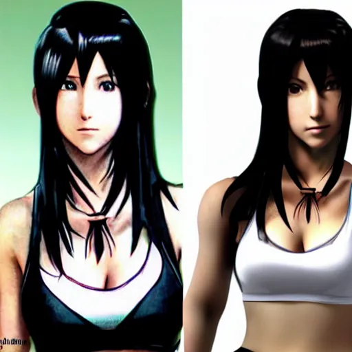 Image similar to Tifa Lockhart in real life