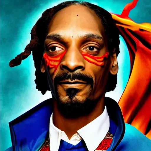 Prompt: multicolor photo of snoop dogg as doctor strange by martin schoeller created at marvel cinematic universe in 4 k ultra high resolution and with portrait, with funny feeling