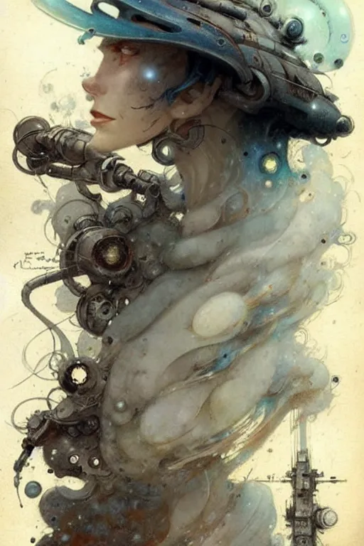 Image similar to (((((1950s science fiction page elements . muted colors.))))) by Jean-Baptiste Monge !!!!!!!!!!!!!!!!!!!!!!!!!!!