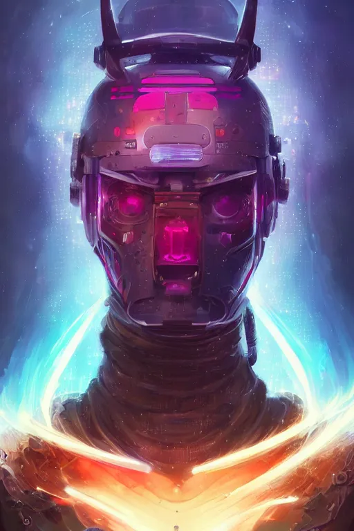 Image similar to portrait of a cybernetic samurai with holographic llama face, cyberpunk concept art by pete mohrbacher and artgerm and wlop and greg rutkowski and deathburger, digital art, highly detailed, intricate, sci-fi, sharp focus, llama, Trending on Artstation HQ, deviantart, unreal engine 5, 4K UHD image, daily deviation, llama llama