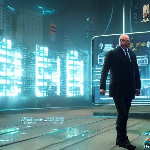 Image similar to Alexander Lukashenko in Cyberpunk 2077