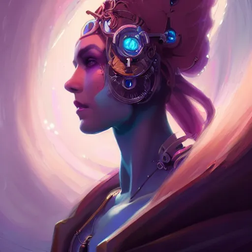 Image similar to a portrait of a beautiful cybernetic gypsy, cyberpunk concept art by pete mohrbacher and wlop and artgerm and josan gonzales, digital art, highly detailed, intricate, sci-fi, sharp focus, Trending on Artstation HQ, deviantart, unreal engine 5, 4K UHD image