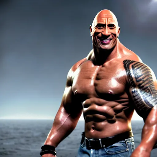 Image similar to dwayne the rock johnson if he never ever worked out or went to the gym, art by qoio hg =, high detailed, super high resolution, realistic, concept art, artistic, octane render, masterpiece fine details