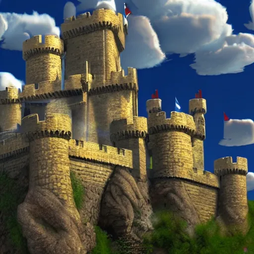 Image similar to castle made of clouds, impressive details, ultra resolution, 8k,