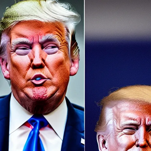 Image similar to donald trump mixed with joe biden