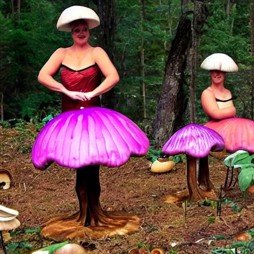 Prompt: mushroom burlesque