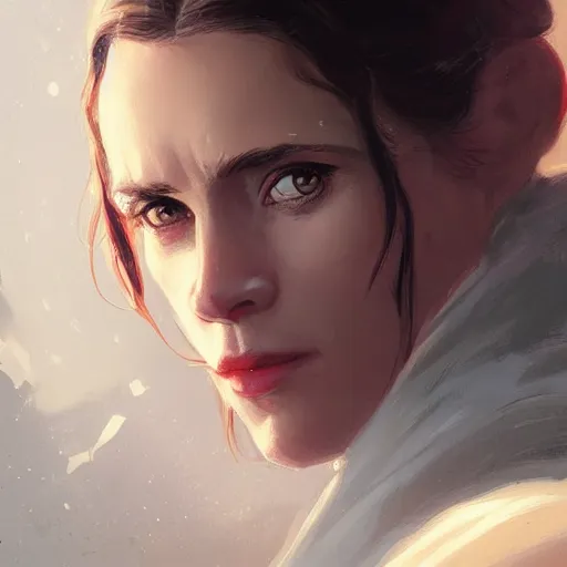 Prompt: portrait of a woman by greg rutkowski, leia organa, star wars expanded universe, she is about 2 0 years old, highly detailed portrait, digital painting, artstation, concept art, smooth, sharp foccus ilustration, artstation hq