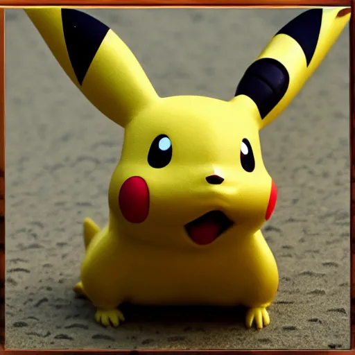 Image similar to middle aged pikachu with a five o'clock shadow, award winning professional photography