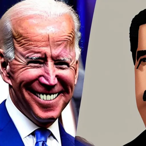 Prompt: Joe Biden and Nicolas Maduro as Batman and Robin