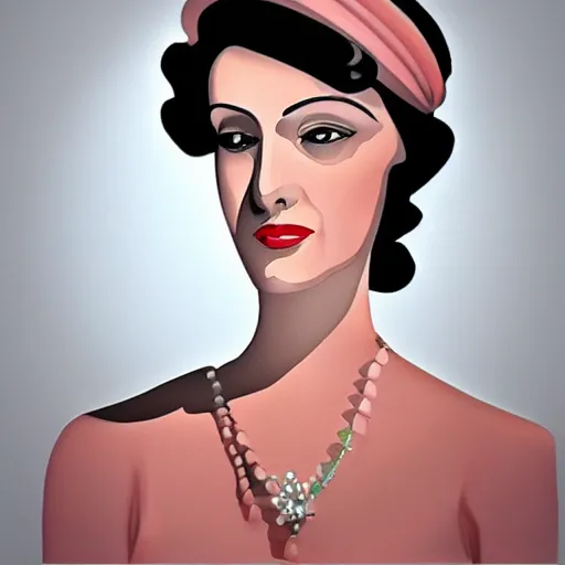 Image similar to art deco lady, detailed, photorealistic