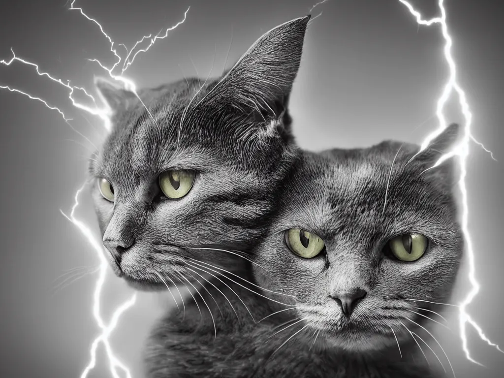 Prompt: A cat looking at you with disapproval, knowing what you really want to start generating, photo portrait, intricate, cinematic lightning, epic battle, epic composition