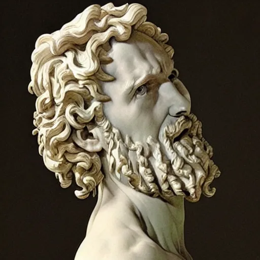 Image similar to “ a extremely detailed figure stunning sculpture by bernini in 1 9 th century ”