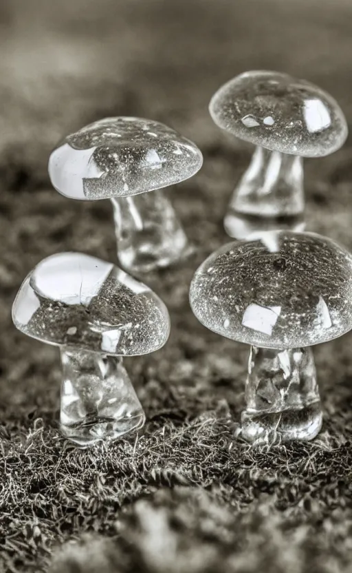 Image similar to a photography of an organic crystal mushroom, photorealistic, 2 4 mm, facebook post