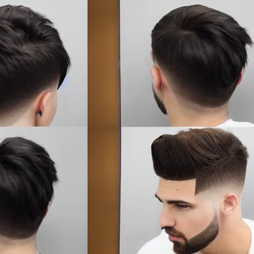 Short Hair Undercut With A Fade Youtube Thumbnail | Stable Diffusion |  Openart