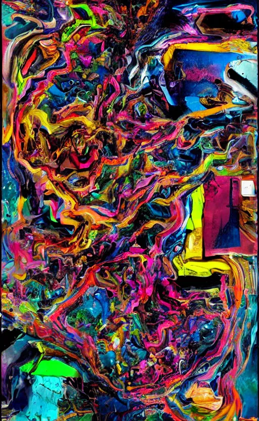 Prompt: image of random arts, weird, chaos, art, slightly abstract