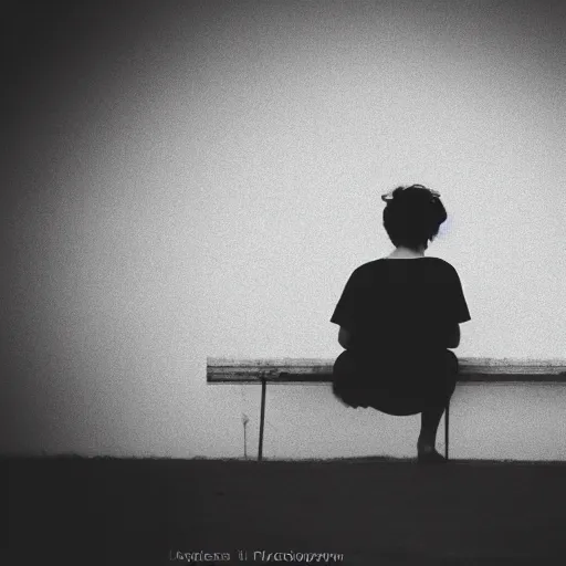 Prompt: A photography of loneliness