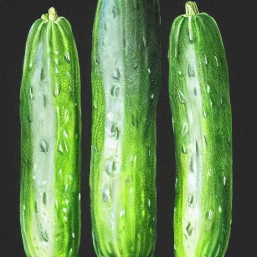 Prompt: a cucumber man photorealistic portrait