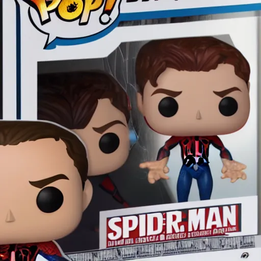 Prompt: spider-man funko pop, 4k realistic photo