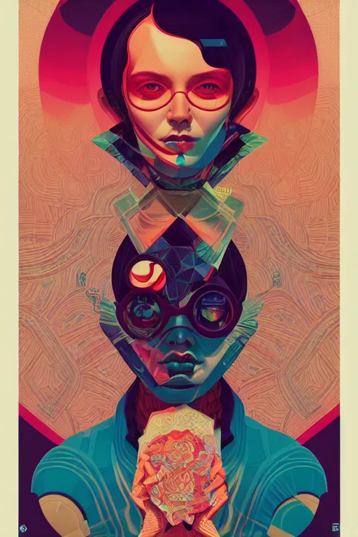 Image similar to portrait of godel's consistency of the axiom of choice, by tristan eaton, victo ngai, peter mohrbacher, artgerm,