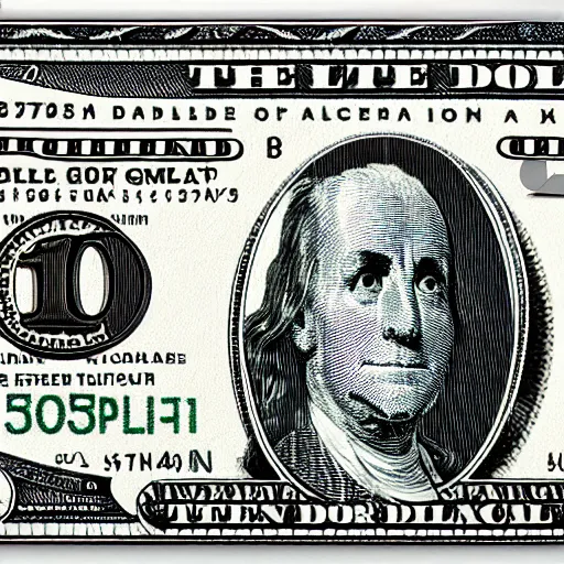 Ten Trillion Dollar Bill Fresh Off The Minting Press Stable Diffusion