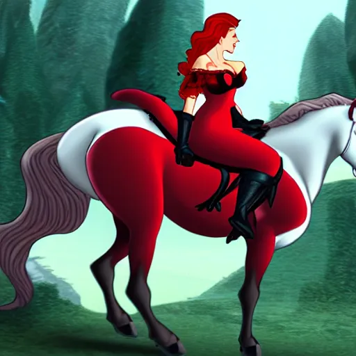 Image similar to scarlet woman riding great beast