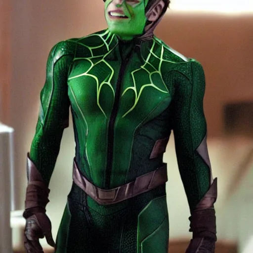 Image similar to elon musk as the green goblin from spiderman ( 2 0 0 2 )