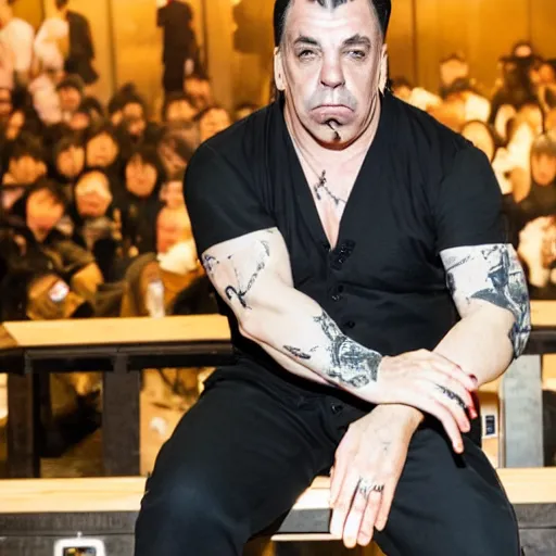 Image similar to Till Lindemann in Tokyo, Sakura, Japan, Shibuya