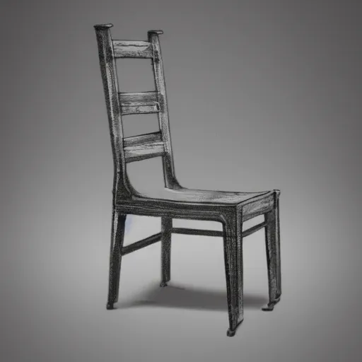 Prompt: a concept art photograph of an uncomfortable chair