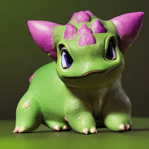 Image similar to photo of bulbasaur with willem dafoe face, national geographic award winning