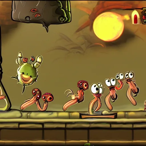 Image similar to paranormal species in Worms Armageddon game