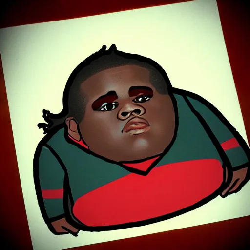 Prompt: biggie smalls chibi