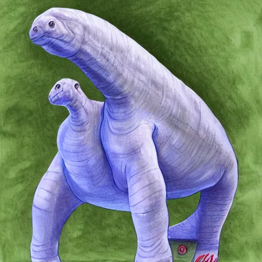 Image similar to mark zuckerberg as an apatosaurus