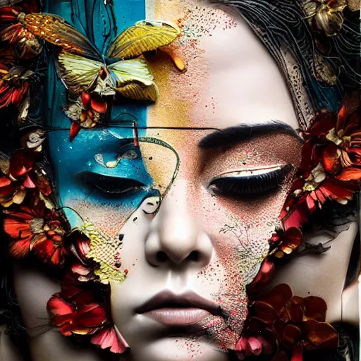 Prompt: A beautiful sculpture by Sandra Chevrier and Zhang Jingna, intuitive