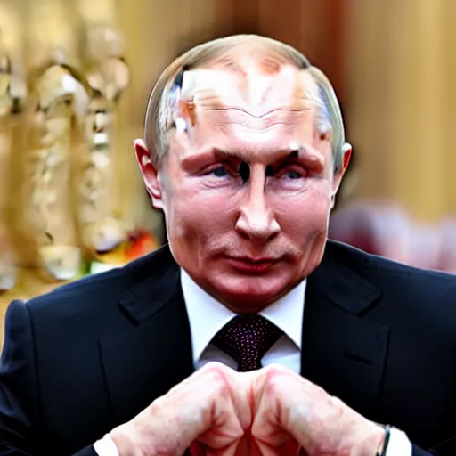 Image similar to putin teams up with a mysterious teenage putin