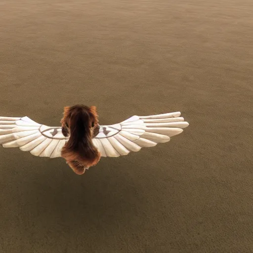 Image similar to a dog with wings hd 4k