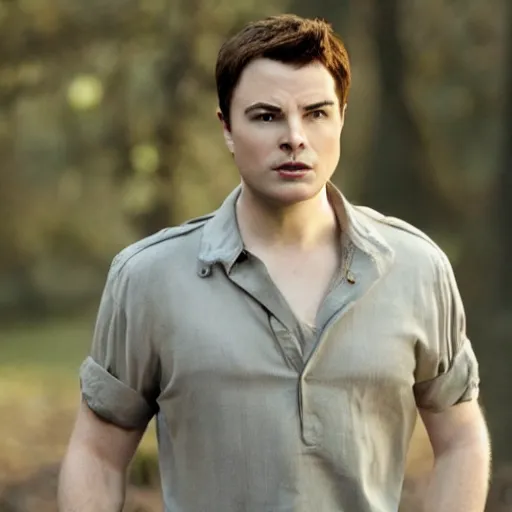 Image similar to A still of Seth MacFarlane as Carlisle Cullen in Twilight (2008), gold-colored irises