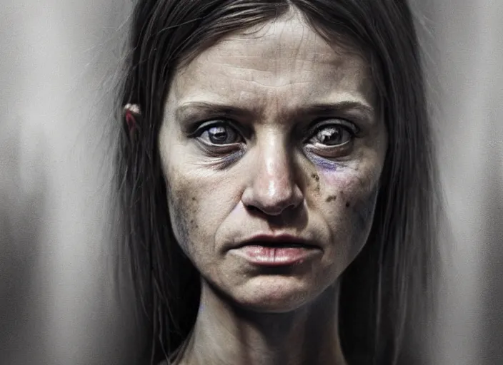 Image similar to photo, young female meth producer, meth lab, cinematic lights, stefan kostic and david cronenberg, realistic, sharp focus, 8 k high definition, intricate, chiaroscuro, elegant, perfect faces, symmetrical face, extremely detailed, hypnotic eyes, realistic, fantasy art, masterpiece zdzislaw beksinski, artgerm