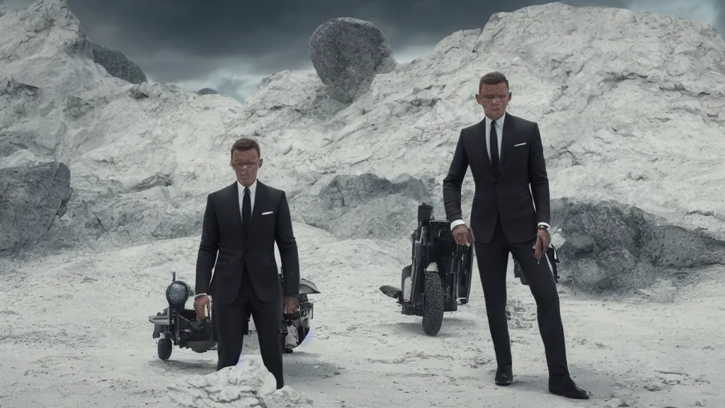 A shot from the James Bond movie starring Kaia Gerber, | Stable