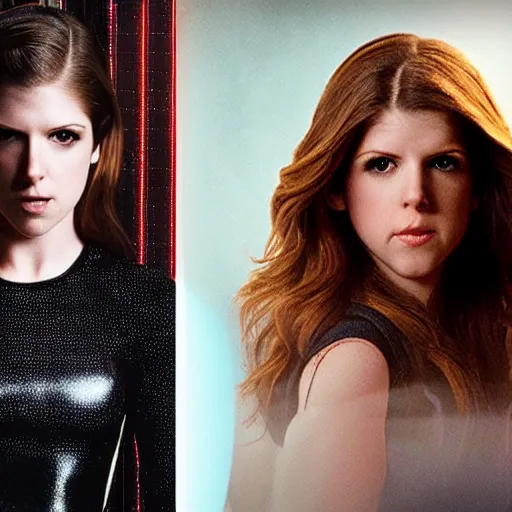 Prompt: amazing promo of Anna Kendrick as the T-1000 in a 2029 remake of Terminator