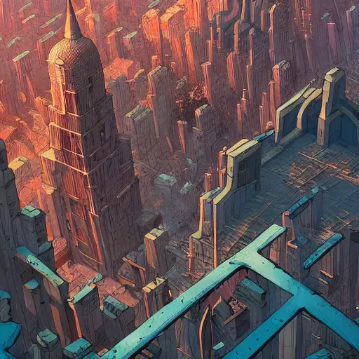 Prompt: cell shaded adult animation, a birds eye view overlooking a walled off ancient fantasy city being attacked by horrific monsters, concept art by josan gonzales and wlop, Laurie Greasley, Jordan Grimmer, Beksiński and james jean, highly detailed, sharp focus, Trending on Artstation, HQ, deviantart, art by artgem