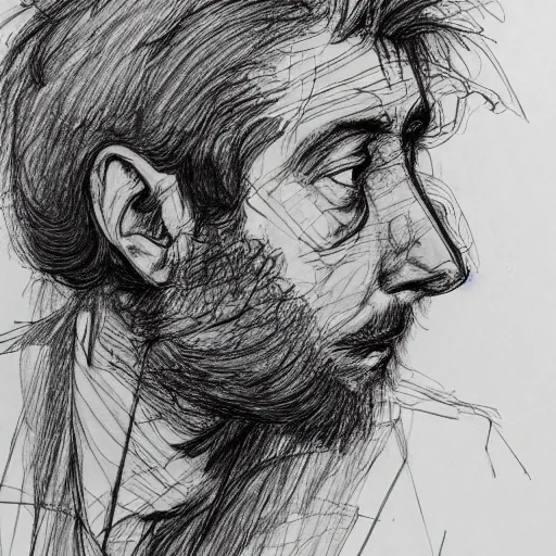 Image similar to a realistic yet scraggly portrait sketch of the side profile of a humming bird, trending on artstation, intricate details, in the style of frank auerbach, in the style of sergio aragones, in the style of martin ansin, in the style of david aja, in the style of mattias adolfsson