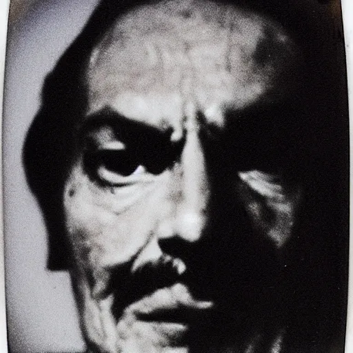 Image similar to polaroid of nameless one face shot by Tarkovsky