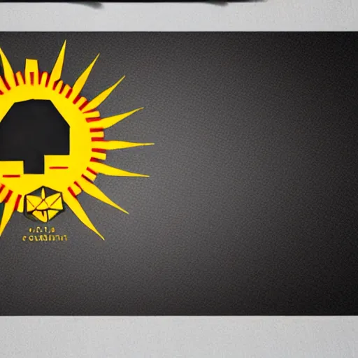 Image similar to geometrical logo design the sun