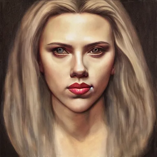 Prompt: “Scarlett Johansson portrait, H. R. Giger”