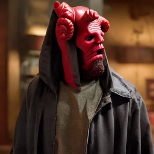 Image similar to twizzlers!!!! hellboy, movie still