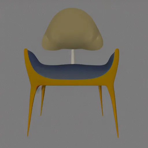 Image similar to design draft of a banana - shaped chair