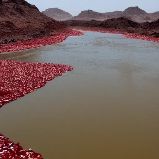 Image similar to photo of the river of blood, yemen