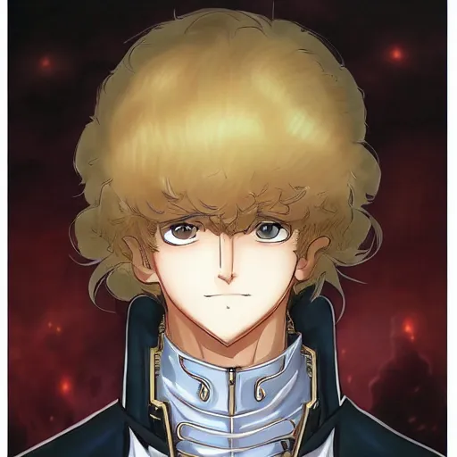 Image similar to portrait of napoleon goodfellow of everlasting flames, anime fantasy illustration by tomoyuki yamasaki, kyoto studio, madhouse, ufotable, trending on artstation