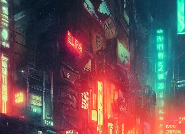 Prompt: a scene from blade runner 2 0 4 9, neon lights, highly detailed, perfect lighting, perfect composition, 4 k, artgerm, derek zabrocki, greg rutkowski